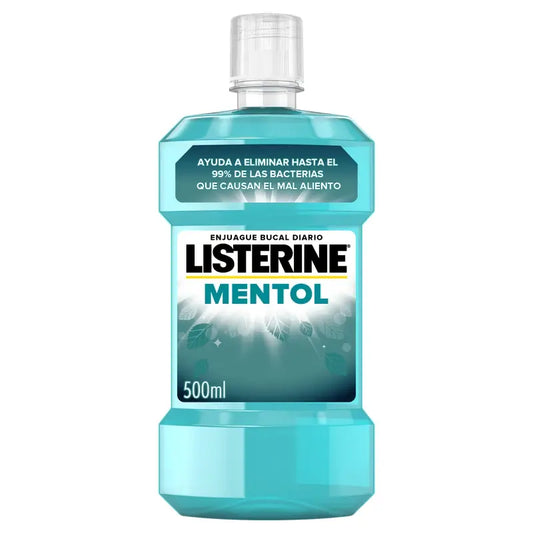 LISTERINE Enjuague Bucal Mentol, 500 ml