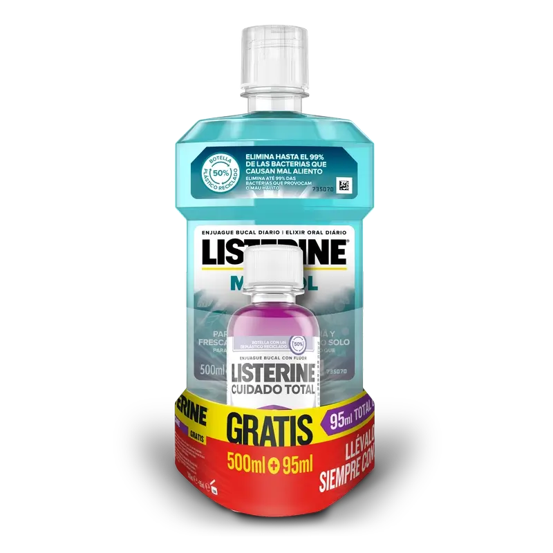 Listerine Mentol  500Ml + Ct 95Ml