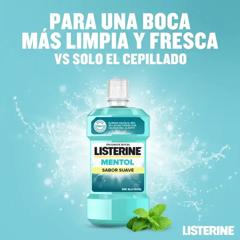 Listerine Mentol Suave 500Ml + Ct 95Ml