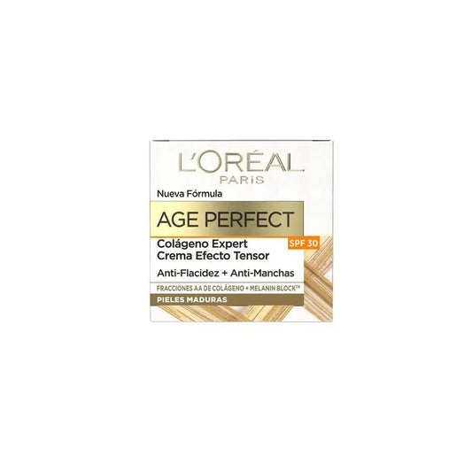L'Oréal Paris Age Perfect Crema Spf 30 Antiflacidez Y Antimanchas, Pieles Maduras, 50 Ml