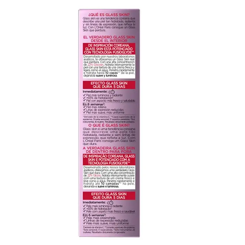 L'Oréal Paris Anti-Ageing Revitalift Filler Glass Skin Crema Líquida , 50 ml