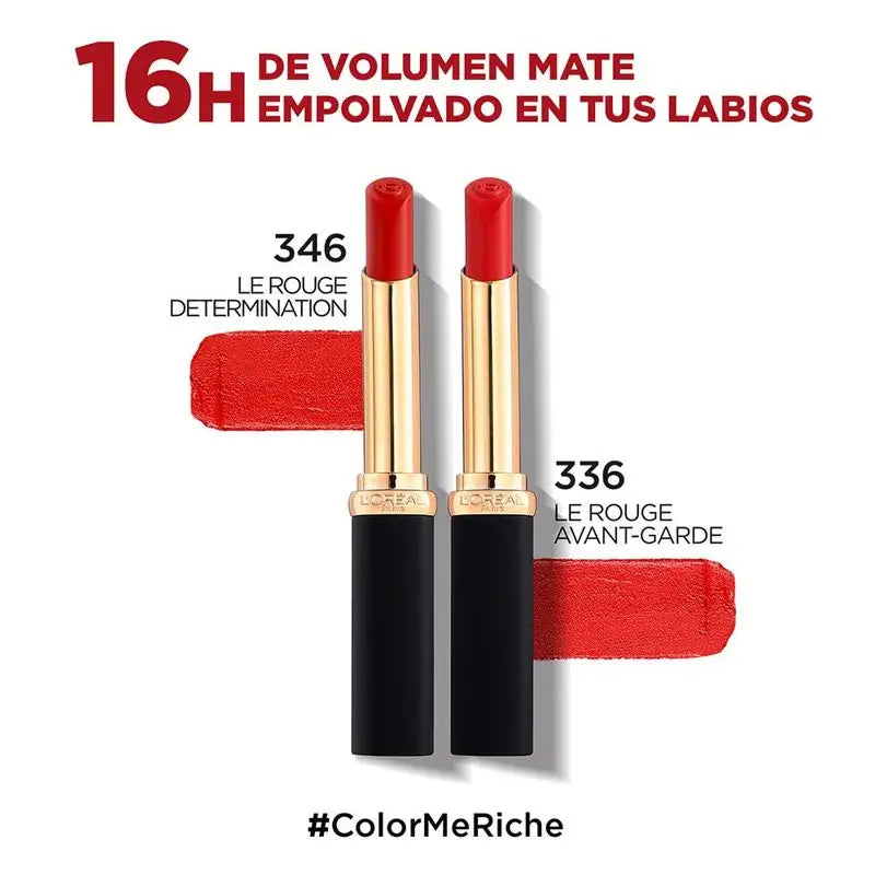 L'Oréal Paris Barra De Labios Color Riche Intense Volume Mate Tono 336 Rouge Avant-Ga
