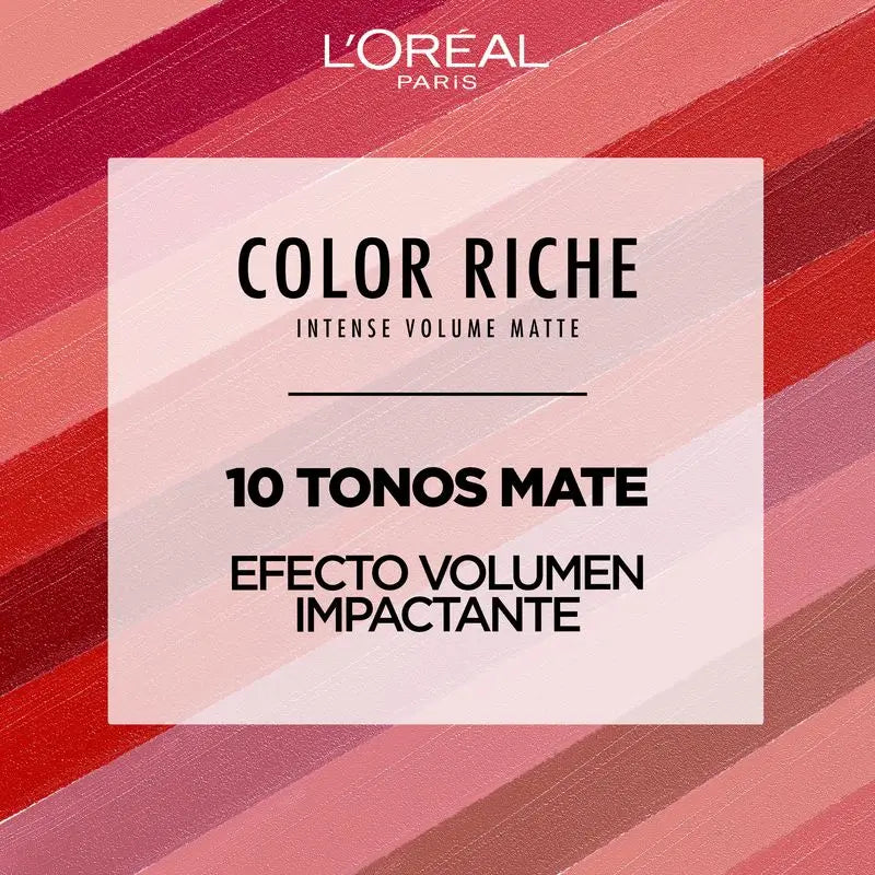 L'Oréal Paris Barra De Labios Color Riche Intense Volume Mate Tono 640 Nude Independa