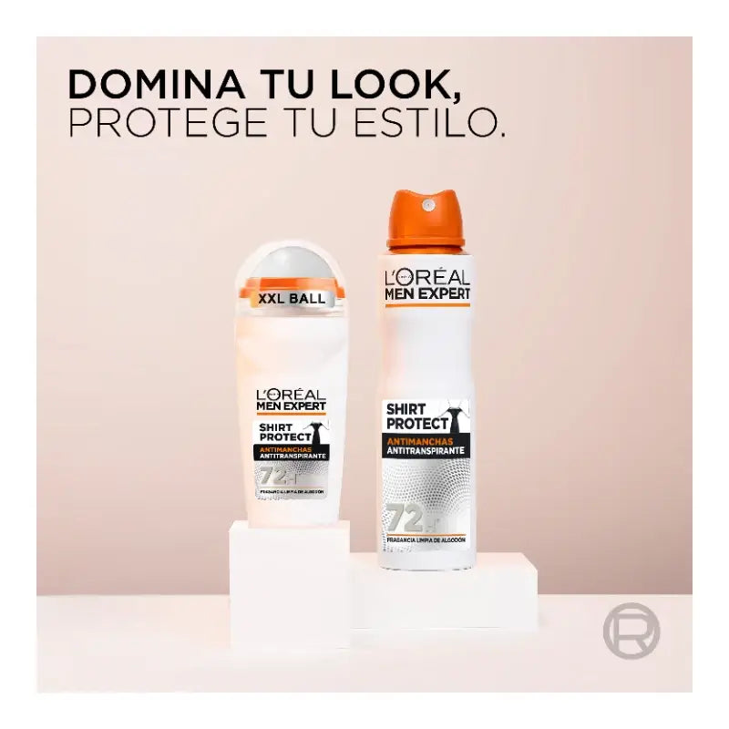 L'Oreal Paris Desodorante Roll-On Anti-Manchas 48H, Para Hombre, 50 ml
