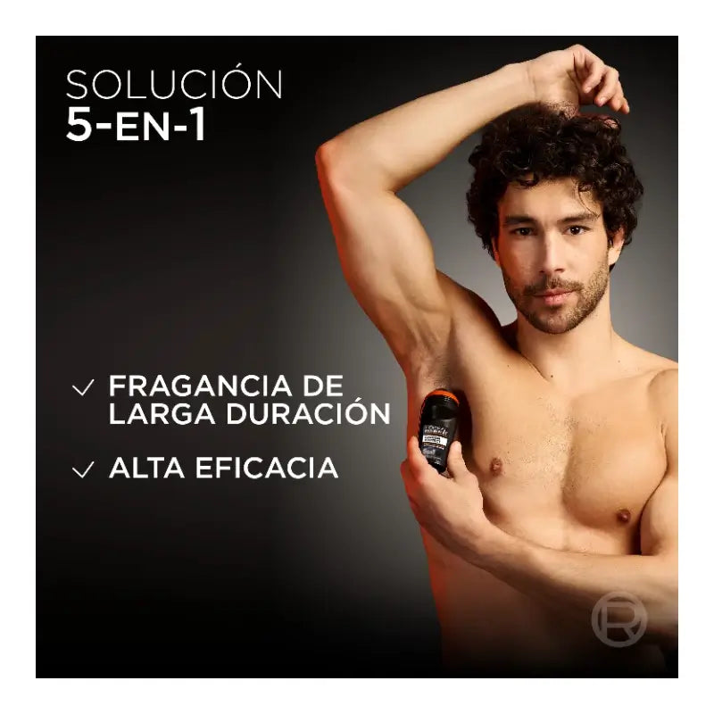 L'Oreal Paris Desodorante Roll-On, Proteccion Total 48H, Para Hombre, 50 ml