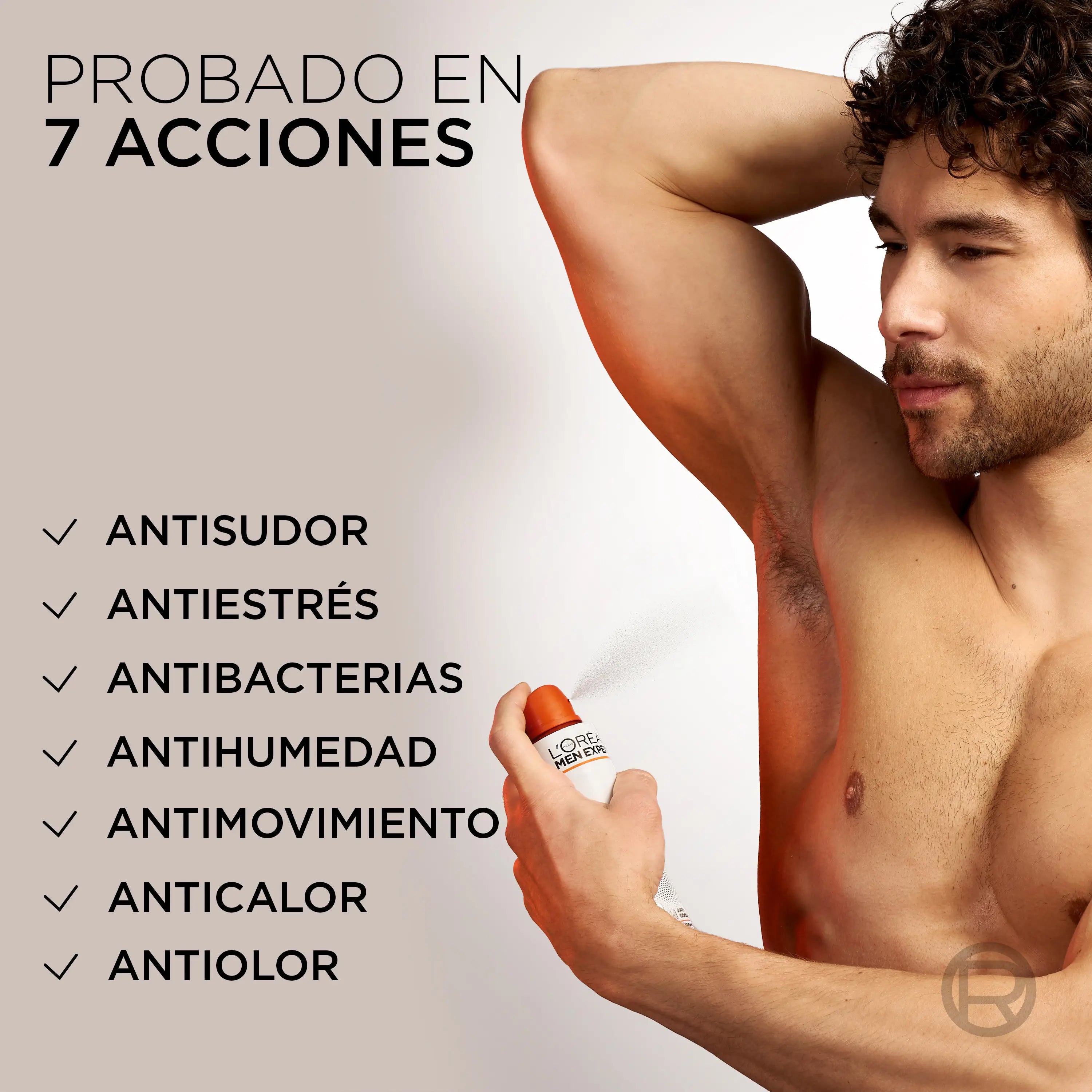 L'Oreal Paris Desodorante Spray Anti-Manchas 48H, Para Hombre, 150 ml