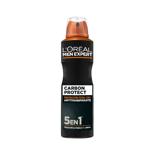 L'Oreal Paris Desodorante Spray, Proteccion Total 48H, Para Hombre, 150 ml