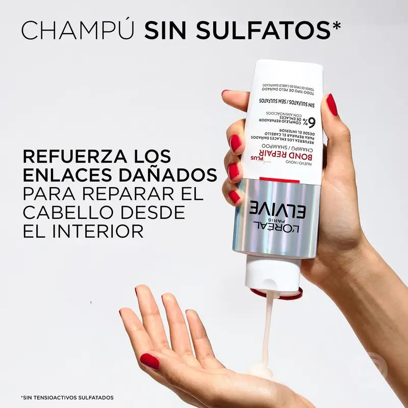 L'Oréal Paris Elvive Bond Repair Plus Champú Fortificante, 200 ml