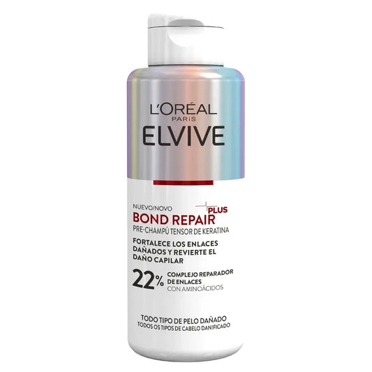L'Oréal Paris Elvive Bond Repair Plus Prechampú Tensor De Keratina Tratamiento, 200 ml