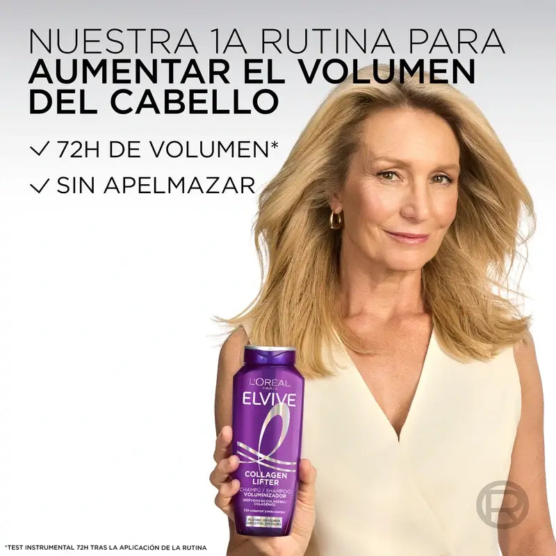 L'Oréal Paris Elvive, Champú Voluminizador, Con Péptidos De Colágeno, 700 ml