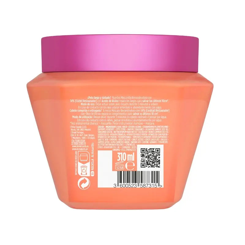 L'Oréal Paris Elvive Dream Long Mascarilla Reconstrucora, 310 ml