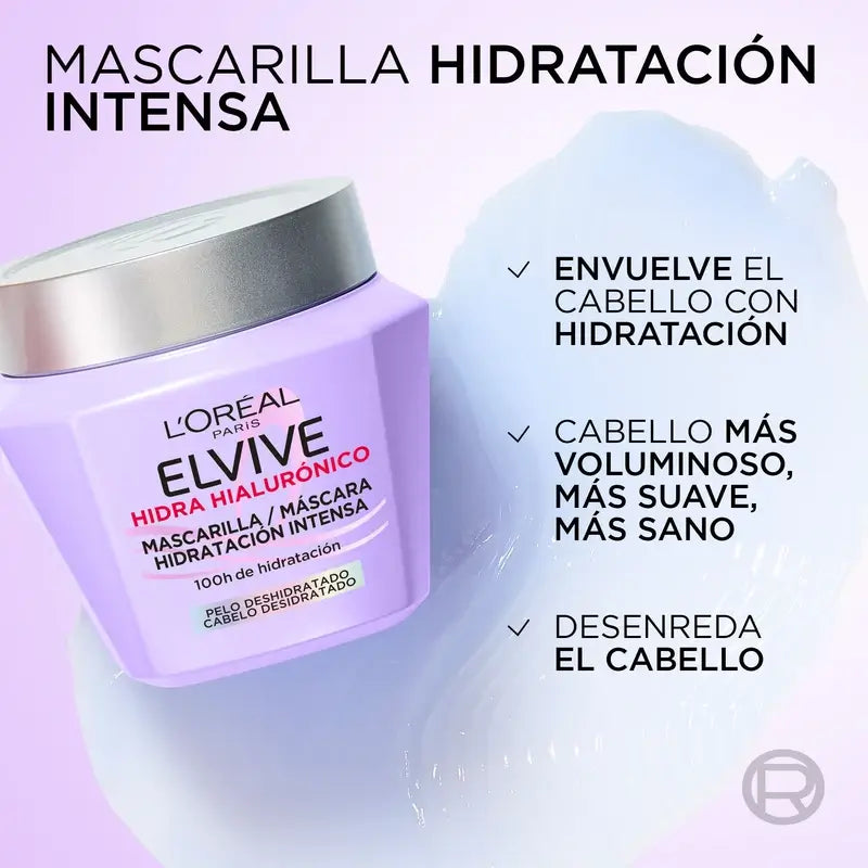 L'Oréal Paris Elvive Hyaluron Mascarilla Moisture Lock, 310 ml