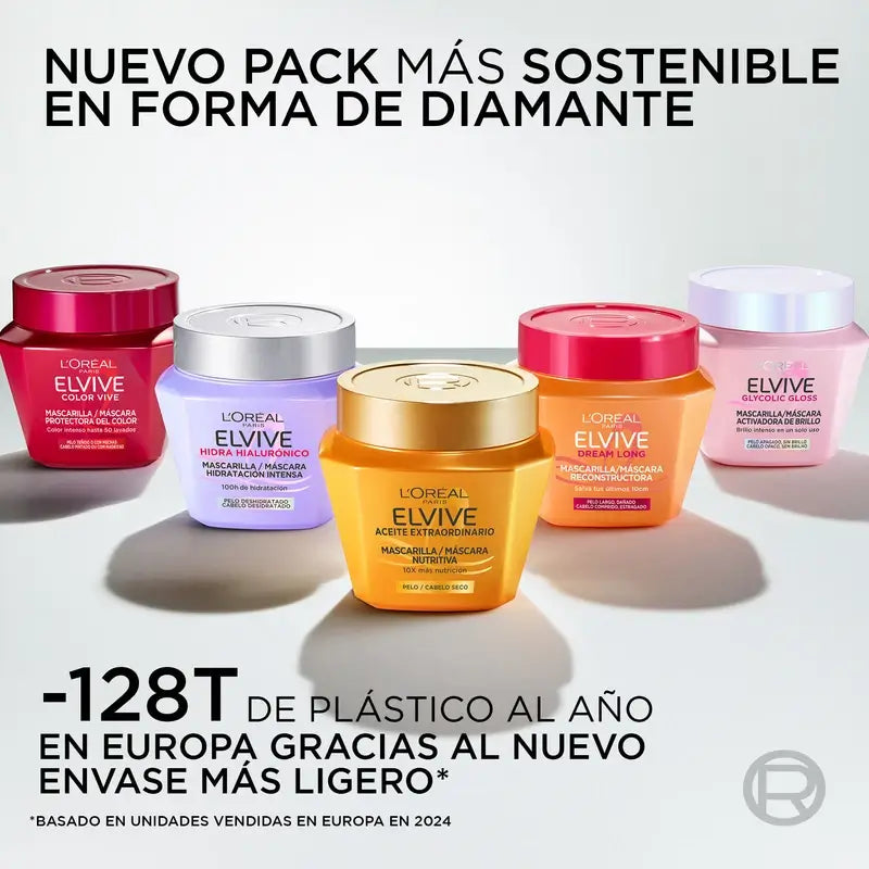 L'Oréal Paris Elvive Hyaluron Mascarilla Moisture Lock, 310 ml