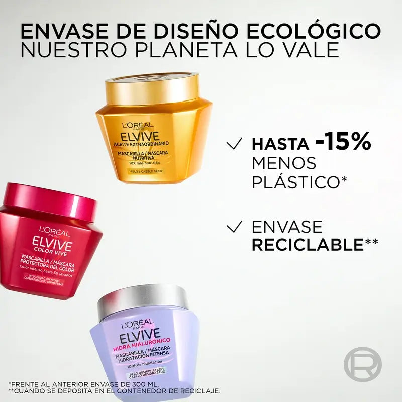 L'Oréal Paris Elvive Hyaluron Mascarilla Moisture Lock, 310 ml