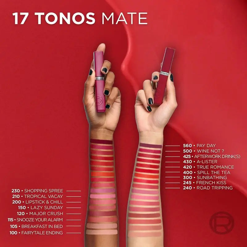 L'Oréal Paris Infaillible Le Matte Resistance Acabado Mate 16H*. Tono 230 Shopping Spree