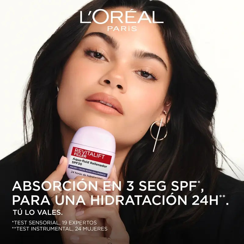 L'Oréal Paris L'Oréal Paris Revitalift Filler Aqua-Fluid Spf30 Rellenador, 40Ml