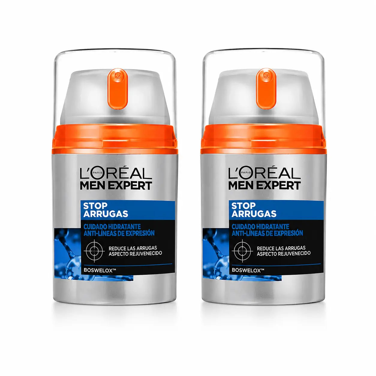L'Oréal Paris Men Expert Stop-Arrugas Cuidado Hidratante Anti-Líneas De Expresión Para Hombres 50 Ml , pack 2