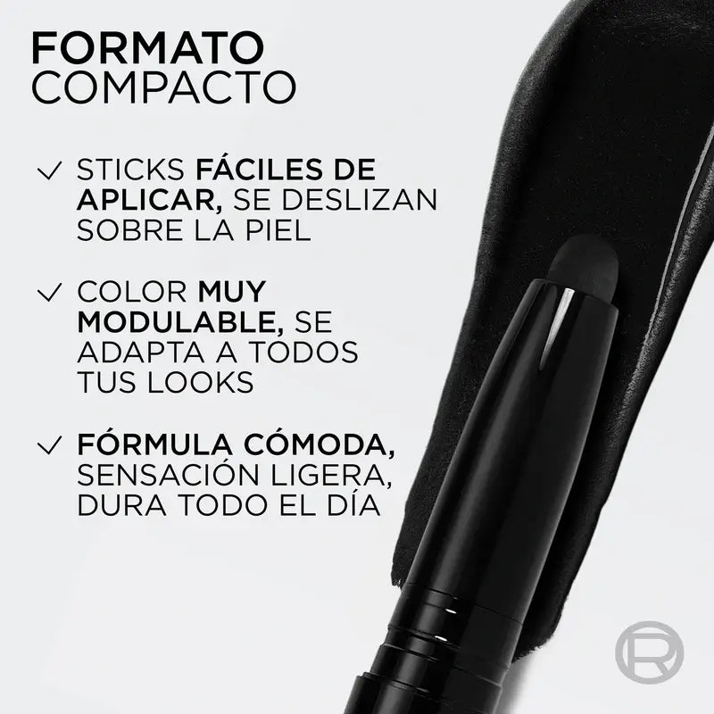 L'Oreal Paris Paradise Les Shadow Sticks Smokey Sombra De Ojos Cremosa Y Difuminable Midnight Noir