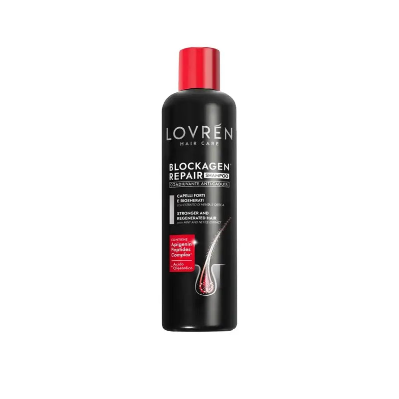 Lovrén Hair Care Blockagen Repair Champú Adyuvante Anti-Caida, 250 ml