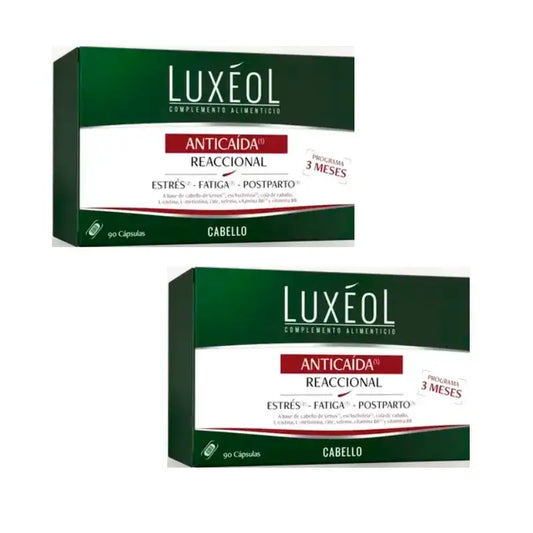 Luxeol Anticaida Reaccional, Pack 2 x 90 comprimidos