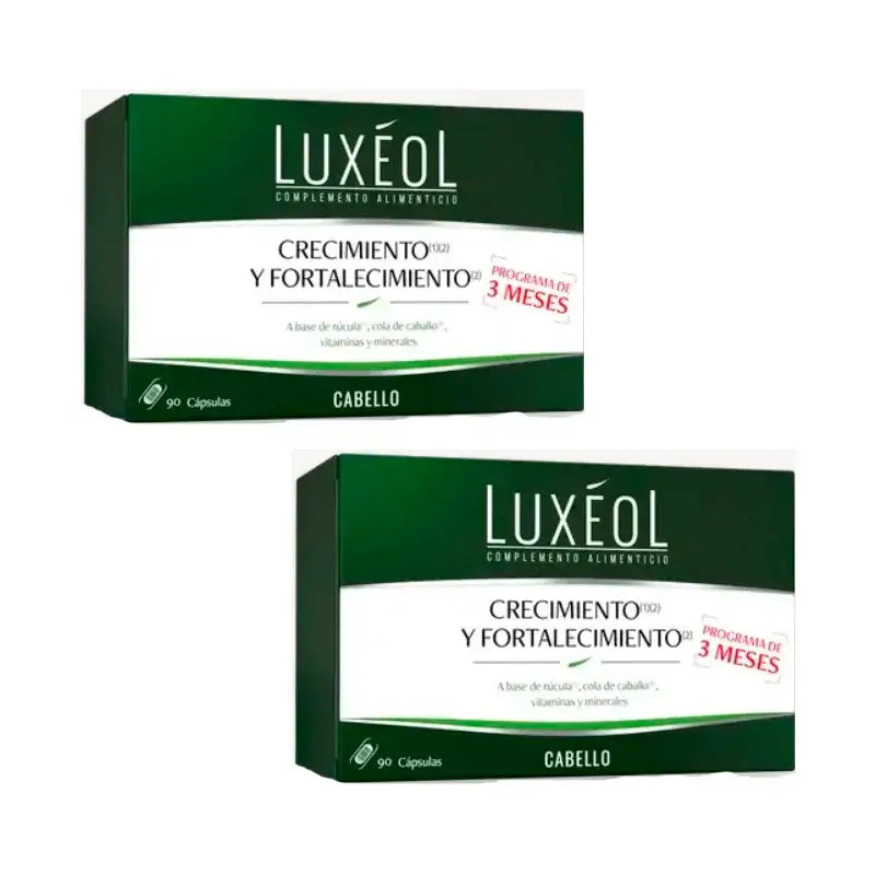 Luxeol Densidad, Crecimiento & Fortalecimiento, Pack 2 x 90 comprimidos