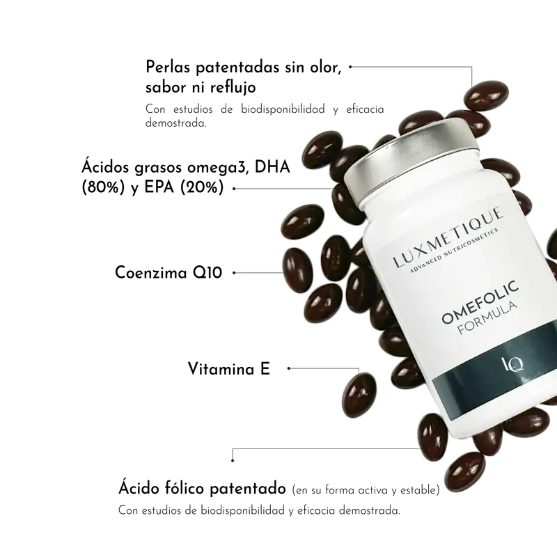 Luxmetique Formula Omefolic 60 Perlas