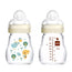 Mam Baby Biberón Cristal Feel Good Neutro Mate, 170Ml