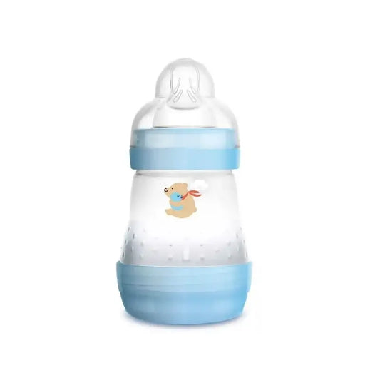 Mam Baby Biberón Easy Start Anticólico Azul Brillante, 160Ml