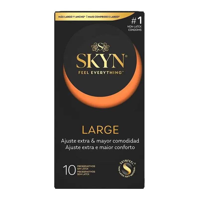Skyn Preservativos Large Talla Grande , 10 unidades