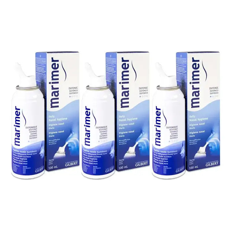 Marimer Agua De Mar Spray Nasal Isotónico, Pack 3 x 100 ml