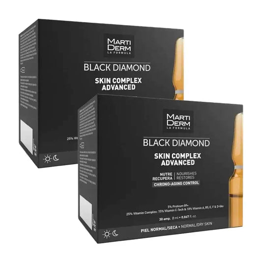 Martiderm Black Diamond Skin Complex Advanced, Pack 2 x 30 Ampollas
