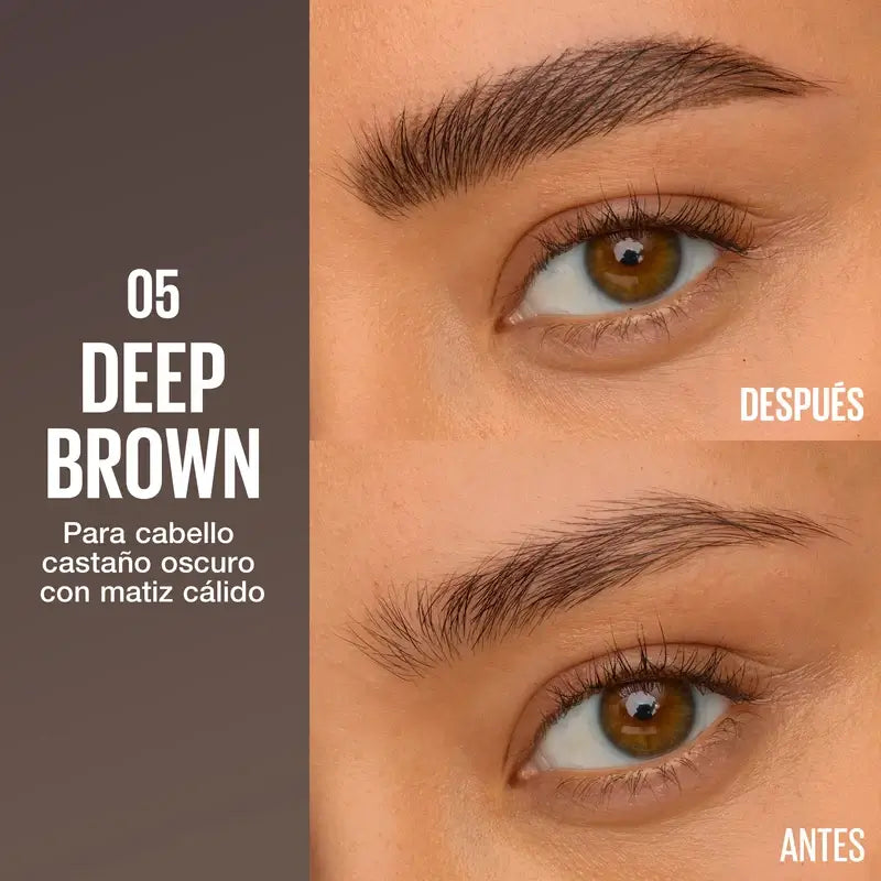Maybelline New York Brow Insert Lapiz De Ceja, Deep Brown, 1.25 ml