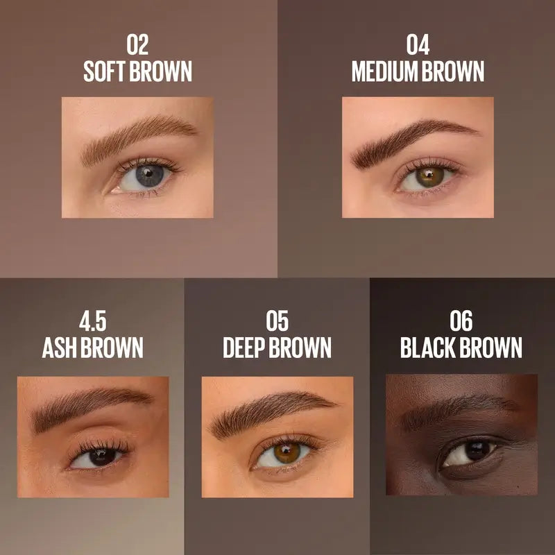 Maybelline New York Brow Insert Lapiz De Ceja, Deep Brown, 1.25 ml