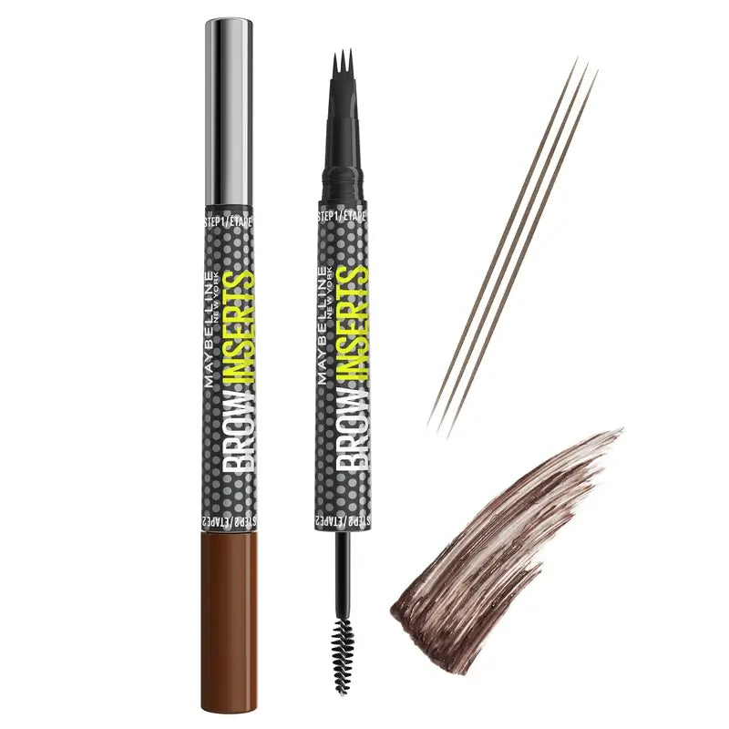 Maybelline New York Brow Insert Lapiz De Ceja, Medium Brown, 1.25 ml