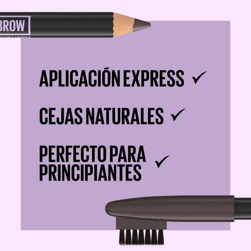 Maybelline New York Express Brow Lápiz De Cejas Tono 06 Black Brown