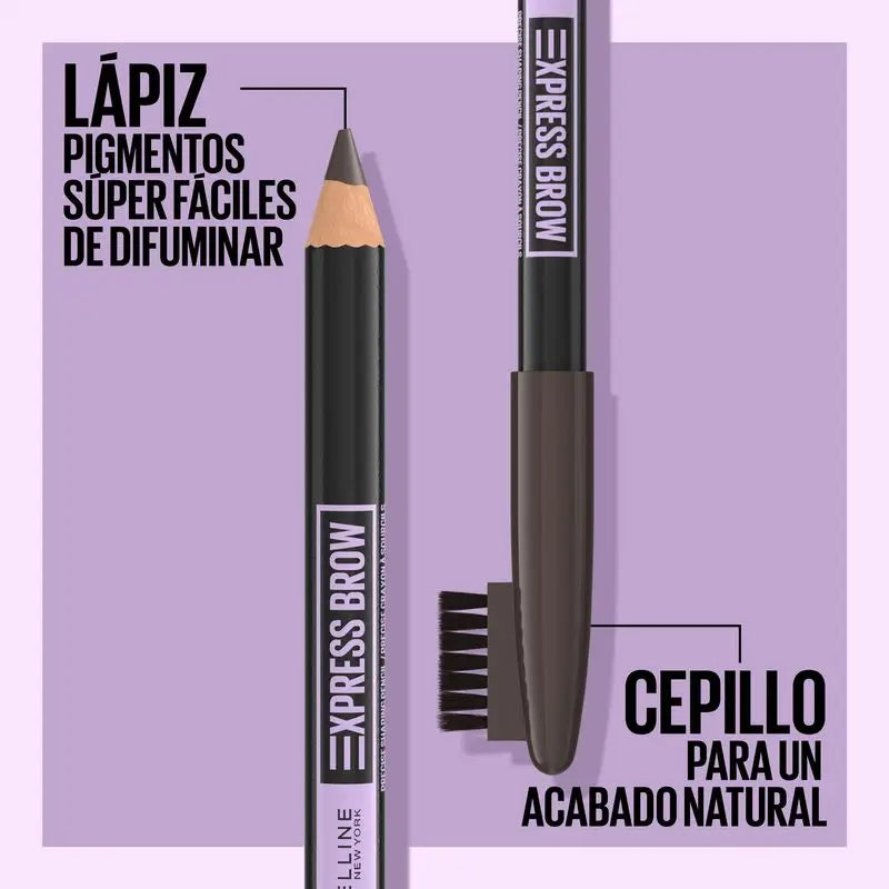 Maybelline New York Express Brow Lápiz De Cejas Tono 06 Black Brown