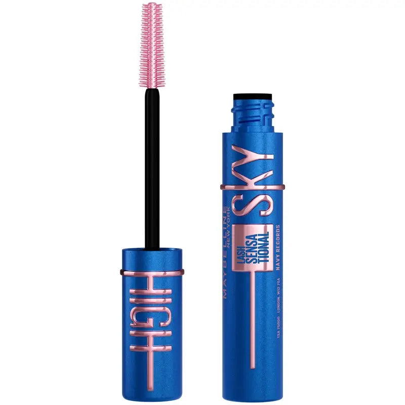 Maybelline New York Lash Sensational, Sky High Máscara De Pestañas Waterproof, Navy Blue, 1 ud