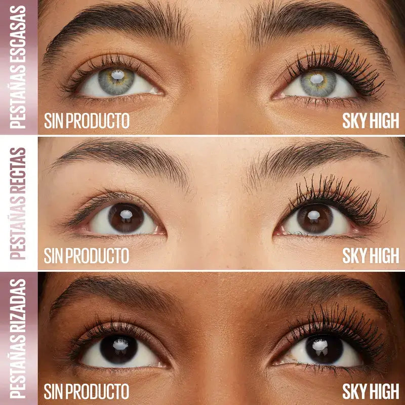 Maybelline New York Lash Sensational, Sky High Máscara De Pestañas Waterproof, Navy Blue, 1 ud