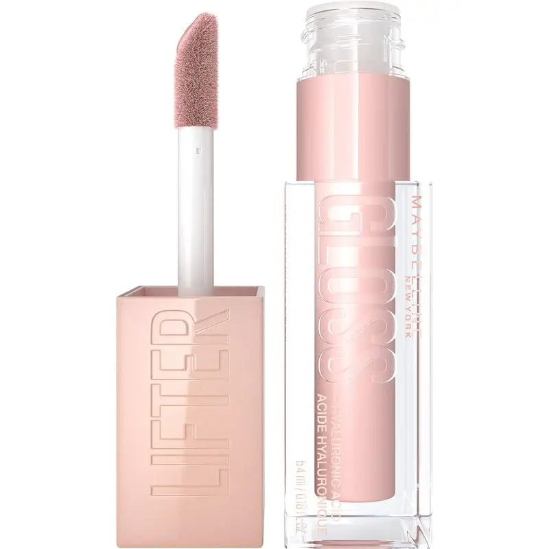 Maybelline New York Lifter Gloss Brillo De Labios Tono 02 Ice. Hidratación Intensa Y Labios Rellenos.