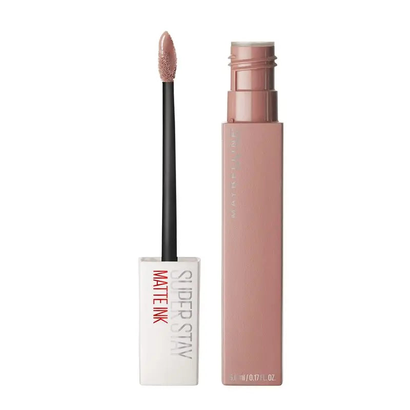 Maybelline New York Pintalabios Mate Larga Duración Superstay Matte Ink Tono 05 Loyalist Color Nude