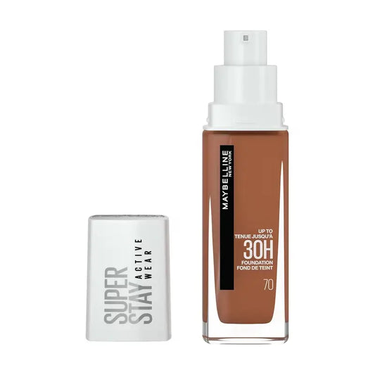 Maybelline New York Superstay Active Wear Base De Maquillaje Que Lo Da Todo 30H. Tono 70 Cocoa