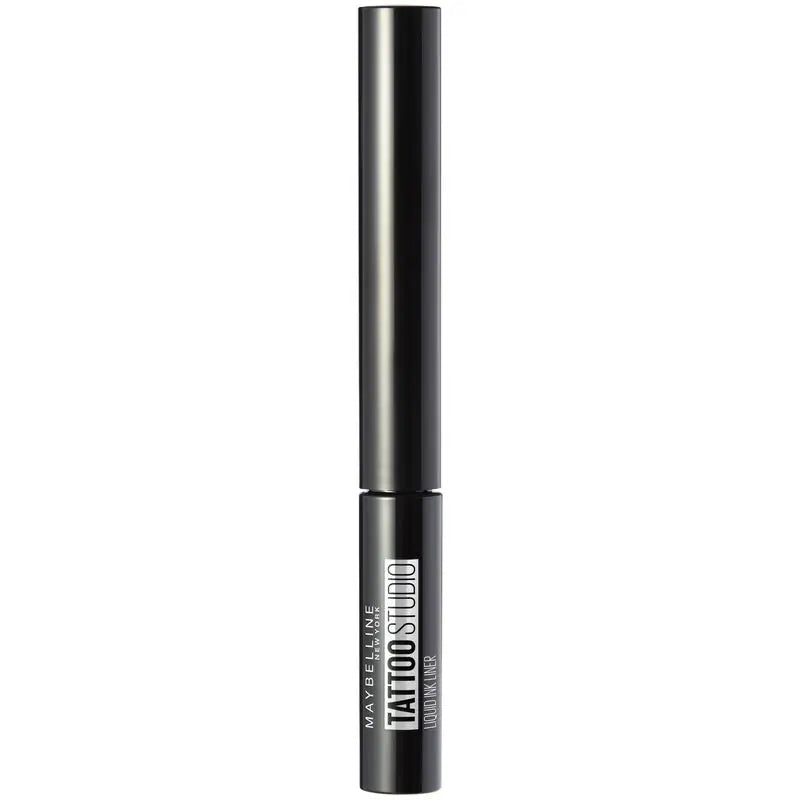 Maybelline New York Tattoo Liner Eyeliner Semipermanente Con Pincel Tono 710 Inked Black, Negro