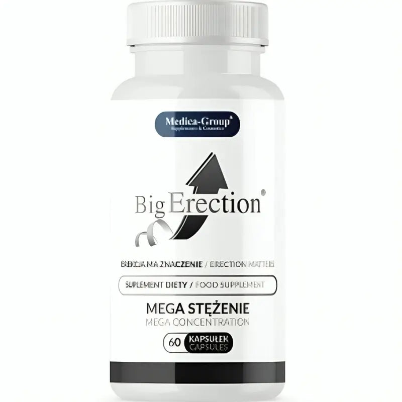 Medica Group Bigerection Complemento Alimenticio Natural Para La Vitalidad Masculina Y El Rendimiento Íntimo , 60 cápsulas