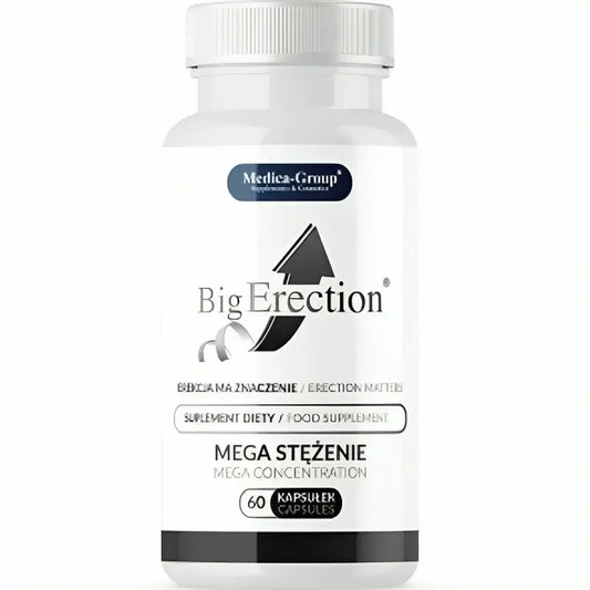 Medica Group Bigerection Complemento Alimenticio Natural Para La Vitalidad Masculina Y El Rendimiento Íntimo , 60 cápsulas