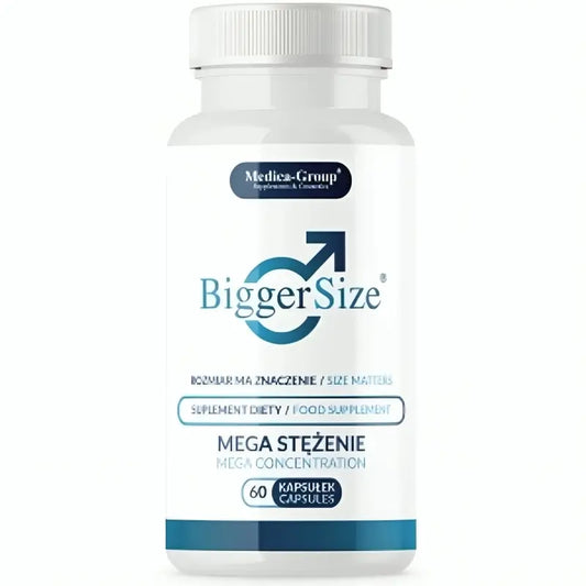 Medica Group Biggersize Complemento Alimenticio Natural Para Potenciar La Vitalidad Y La Energía Masculina , 60 cápsulas