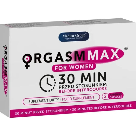 Medica Group Orgasm Max For Women Cápsulas Naturales Para Potenciar La Vitalidad Femenina Y La Satisfacción Íntima , 2 cápsulas