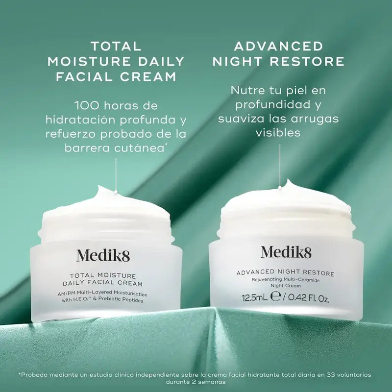 Medik8 Hydration Heroes Try Me Sizes Total Moisture Daily Facial Cream 12,5Ml + Advanced Night Restore 12,5Ml