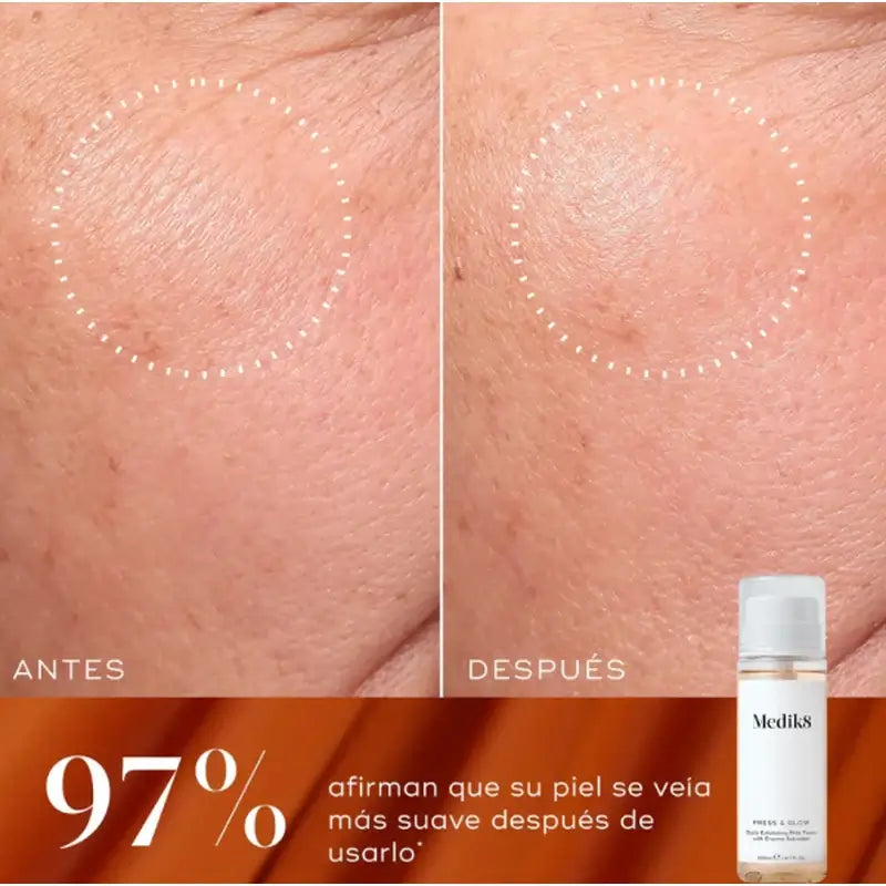 Medik8 Luminous Lift Press Glow 200 ml + Liquid Peptides 30 ml