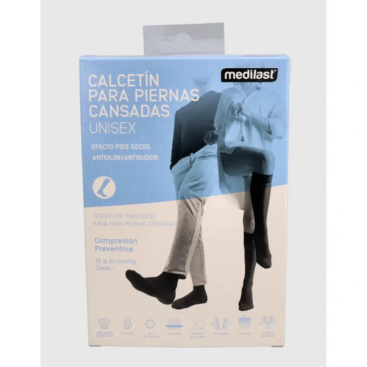 Medilast Calcetin Confort Negro T/Pequeña