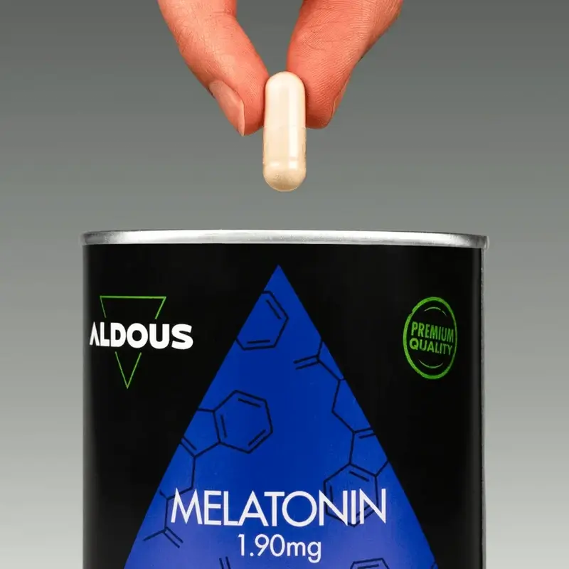 Aldous Labs Melatonina con 5Htp, Magnesio, Valeriana y Vitamina B6